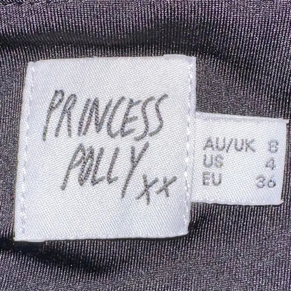 Princess Polly Black Shine Snake Texture Halter Bodycon Mini Dress Size 4